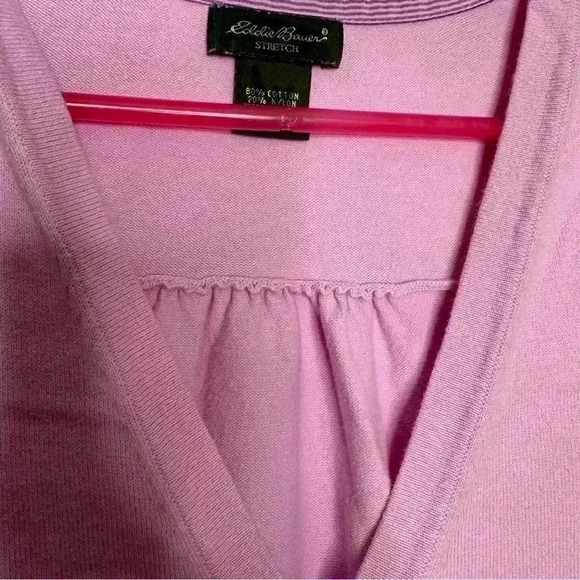 Eddie Bauer Cardigan 3/4 Sleeves  Pink Size Small - Picture 2 of 16
